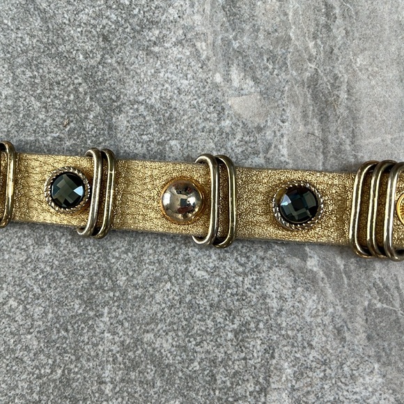 Cuff Faux Leather Adjustable Strap Bracelet - Picture 6 of 7